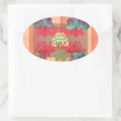 Bleibe segnen Happy St Patrick's Day Hakuna Matata Ovaler Aufkleber (Tasche)