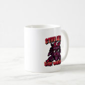 bleibe seltsam bleibe wunderbar kaffeetasse (VorderseiteRechts)