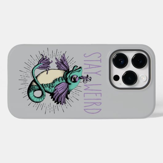 Bleibe seltsame Fall-Mate iPhone Case (Rückseite (Horizontal))