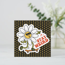 Bleibe seltsame Skateboarding Daisy