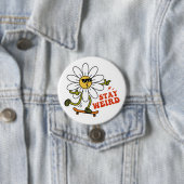Bleibe seltsame Skateboarding Daisy Button (Beispiel)