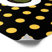 Bleibe seltsame Skateboarding Daisy Poster (Ecke)