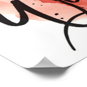 bleibe seltsamer Typografie-Zitat Poster (Ecke)