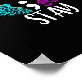 Bleibe Semicolon Suicide Awareness Mental Health A Poster (Ecke)