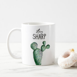 Bleibe Sharp Cactus Kaffeetasse