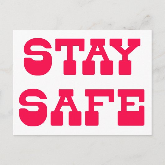 Bleibe sicher! Corona-Virus - Förderung Postkarte (Vorderseite)