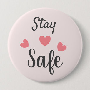 Bleibe Sichere Liebe Herz Button
