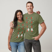 Bleibe sicherer interessanter Spaß zu Weihnachten T-Shirt (Unisex)