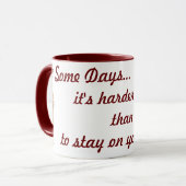 Bleibe Sie auf Ihren Zehen! Tasse (Vorderseite Links)