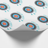 Bleibe Sie auf Ziel Geschenkpapier (Ecke)