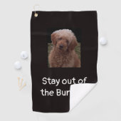 Bleibe Sie aus den Bunkern heraus Golfhandtuch (Insitu)