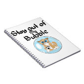 Bleibe Sie aus meiner Blasenkatze heraus Notizblock (Rechte Seite)