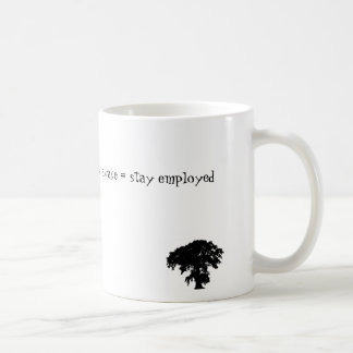 bleibe Sie = bleibe beschäftigt wach Kaffeetasse