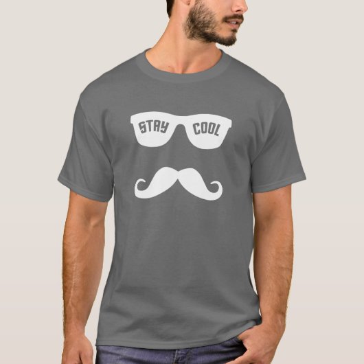 BLEIBE Sie COOLES kundenspezifisches Shirt - (Vorderseite)