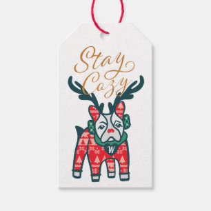 Bleibe Sie Cozy   französische Geschenkanhänger