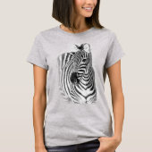 Bleibe Sie den starken Zebra T-Shirt (Vorderseite)