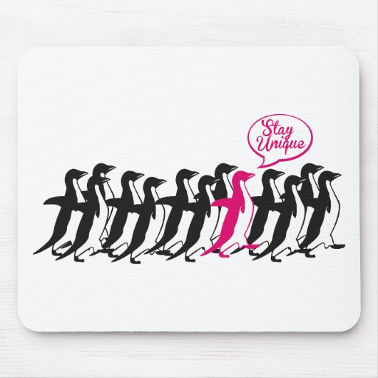 bleibe Sie einzigartig Mousepad (Vorne)