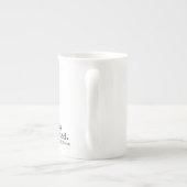 "Bleibe Sie erhöhte" blaue Schmetterlings-Tasse Porzellantasse (Rückseite)