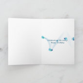 bleibe Sie fantastischen Geburtstagsstrand mit Karte (Innenseite)