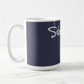 Bleibe Sie Fliegen-lustiges Fischen Kaffeetasse (Links)