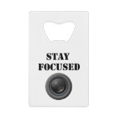 bleibe Sie fokussierten Flaschenöffner (Vorderseite)