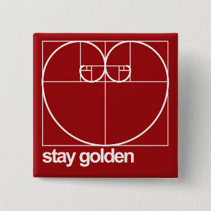 Bleibe Sie golden Button
