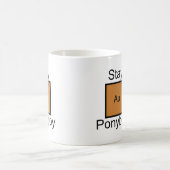 Bleibe Sie GoldPonyboy Element-Wortspiel Kaffeetasse (Mittel)