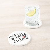 Bleibe Sie niedlichen Untersetzer (Seite)