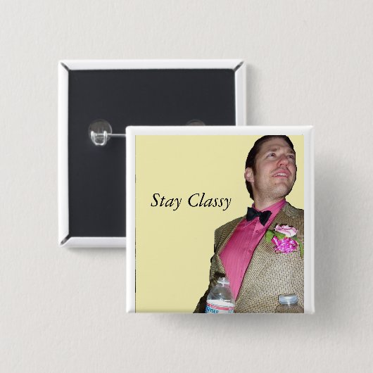 Bleibe Sie nobel Button (Vorne & Hinten)