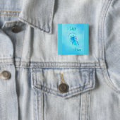 Bleibe Sie positiven Quallen-Knopf Button (Beispiel)