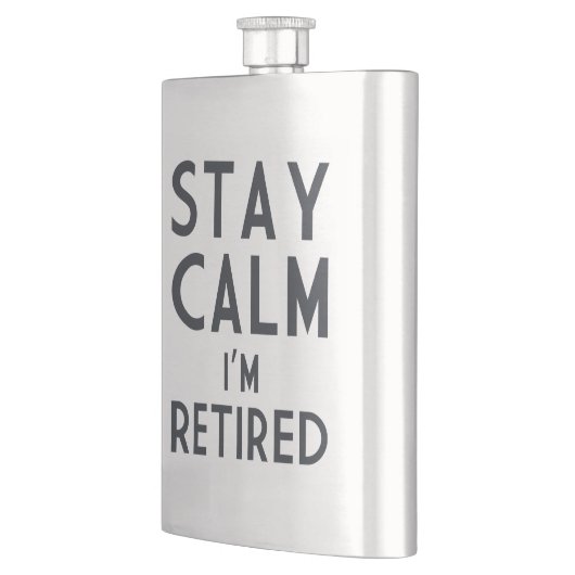 Bleibe Sie Ruhe, die ich zurückgezogen werde Flachmann (Links)