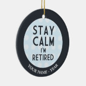 Bleibe Sie Ruhe, die ich zurückgezogen werde Keramikornament (Rechts)