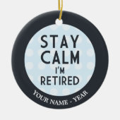 Bleibe Sie Ruhe, die ich zurückgezogen werde Keramikornament (Vorne)