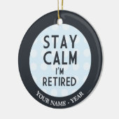 Bleibe Sie Ruhe, die ich zurückgezogen werde Keramikornament (Links)