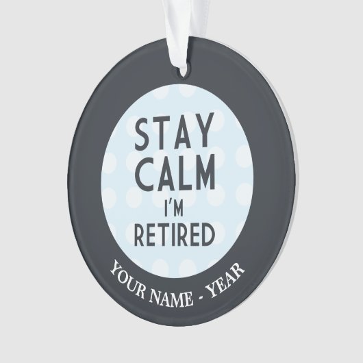 Bleibe Sie Ruhe, die ich zurückgezogen werde Ornament (Vorderseite)