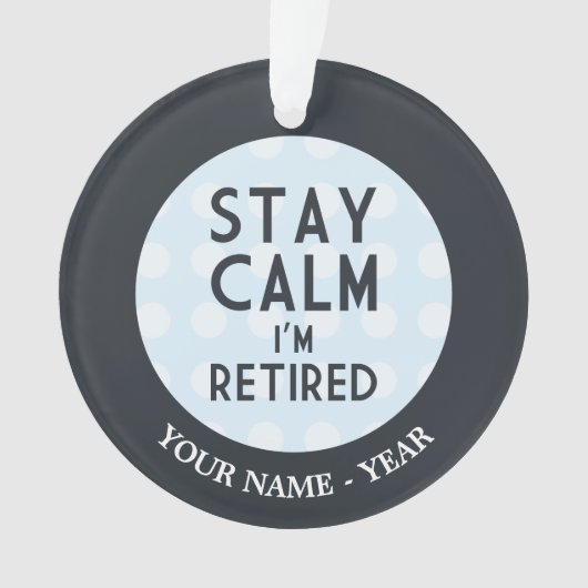 Bleibe Sie Ruhe, die ich zurückgezogen werde Ornament (Vorderseite)