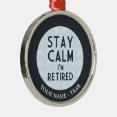 Bleibe Sie Ruhe, die ich zurückgezogen werde Ornament Aus Metall (Rechts)