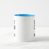 Bleibe Sie Ruhe, die ich zurückgezogen werde Tasse (Zentrum)