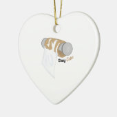 Bleibe Sie ruhig Keramikornament (Links)