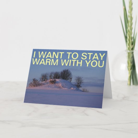 bleibe Sie warm Karte (Vorderseite)