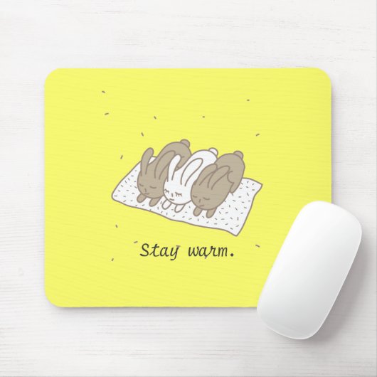 Bleibe Sie warm Mousepad (Mit Mouse)