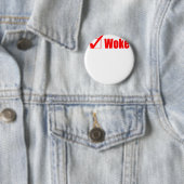 Bleibe Sie weckte Karo-Posten Button (Beispiel)