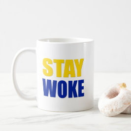 Bleibe Sie weckte Tasse