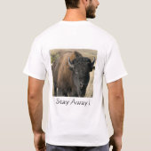 Bleibe Sie weg! T-Shirt (Rückseite)