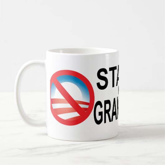 Bleibe Sie weg von meiner Enkelin Kaffeetasse (Links)