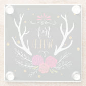 Bleibe Sie wild Glasuntersetzer (Rückseite)