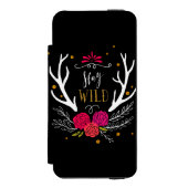 Bleibe Sie wild Incipio iPhone Geldbeutel-Hülle (Folio Vorderseite)