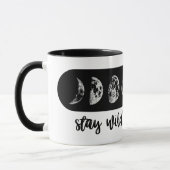 Bleibe Sie wilde Mond-KinderTasse Tasse (Links)