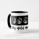 Bleibe Sie wilde Mond-KinderTasse Tasse (Vorderseite Links)