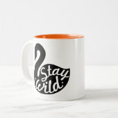 Bleibe Sie wilde Tasse (Vorderseite Links)